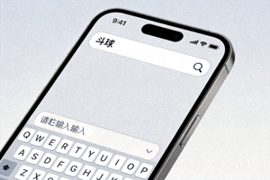 在App Store搜索框中输入斗球进行搜索
